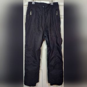 Obermeyer 1947 Northern Lights Ski Pants Womens 10 Black Insulated Snowboard